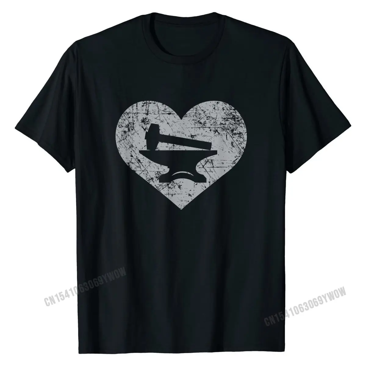 I Love Blacksmithing Shirt, Blacksmith Heart Gift Mens Wholesale Gift Tees Cotton T Shirts Crazy