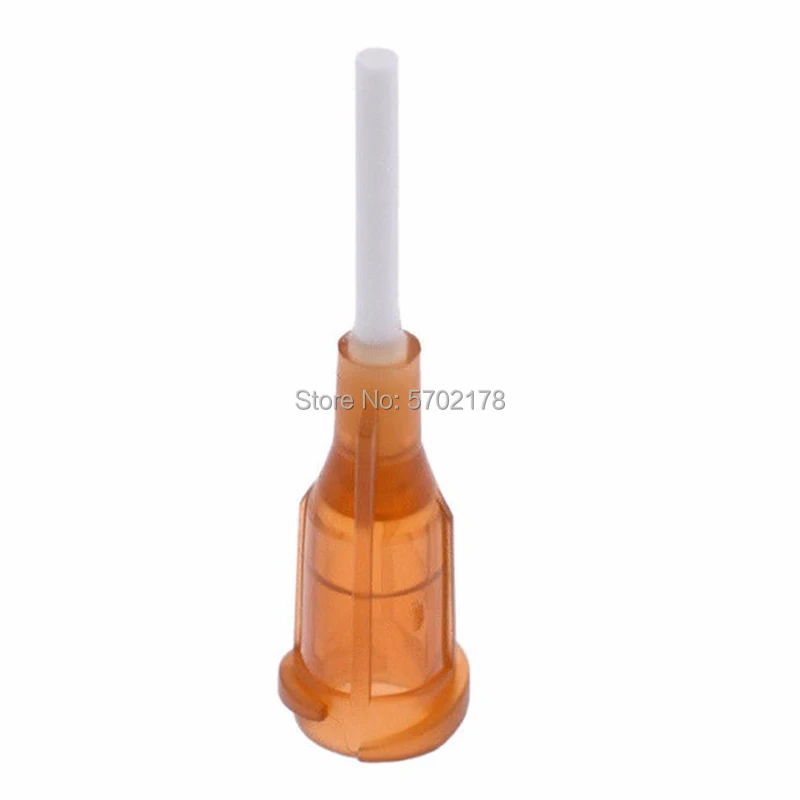 Seringa misturada de plástico com agulhas, acessório de plástico diy com ponta flexível para distribuição de cola, 14-25ga, 120 peças