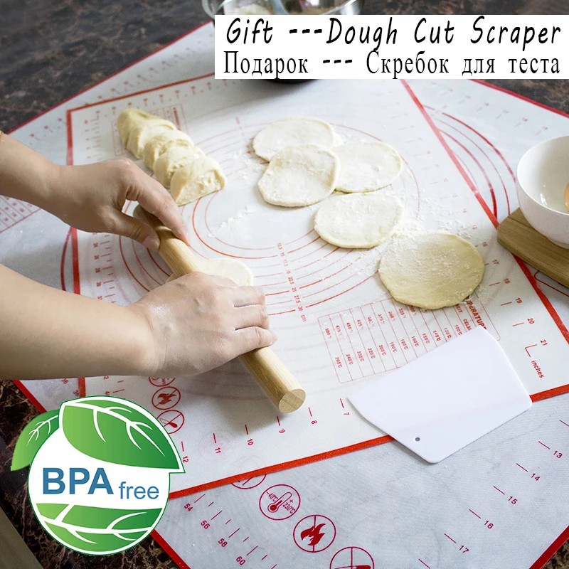 Silicone Baking Mat Thickening Flour Rolling Scale Mat Kneading Dough Pad Baking Pastry Rolling Mat Bakeware Liners