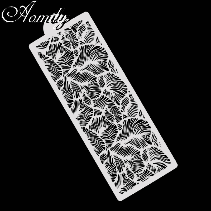 Amoliy Lace Cake Spray Stencils Powdered Sugar Sieve Painting Template Stencil Fondant Mold Pattern Printing Pastry Molds Baking