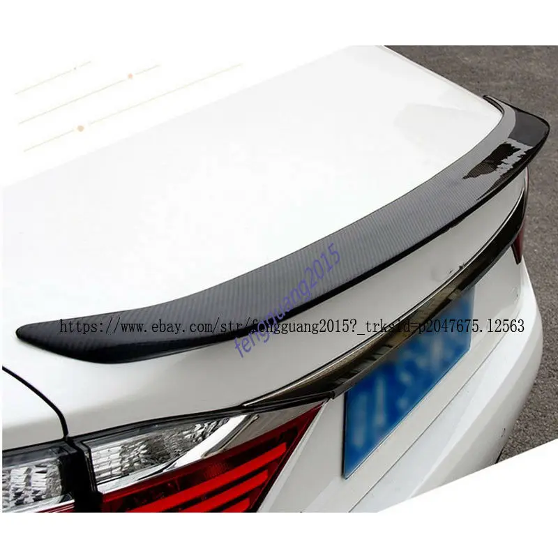 For Lexus ES350 ES300H ES250 2013 2014 2015 2016 Real carbon fiber Rear Trunk Boot Wing Spoiler