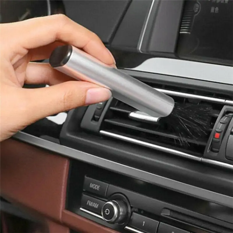 Car telescopic cleaning hard bristle brush keyboard brush telescopic wool brush computer digital keyboard rubber handle wool car