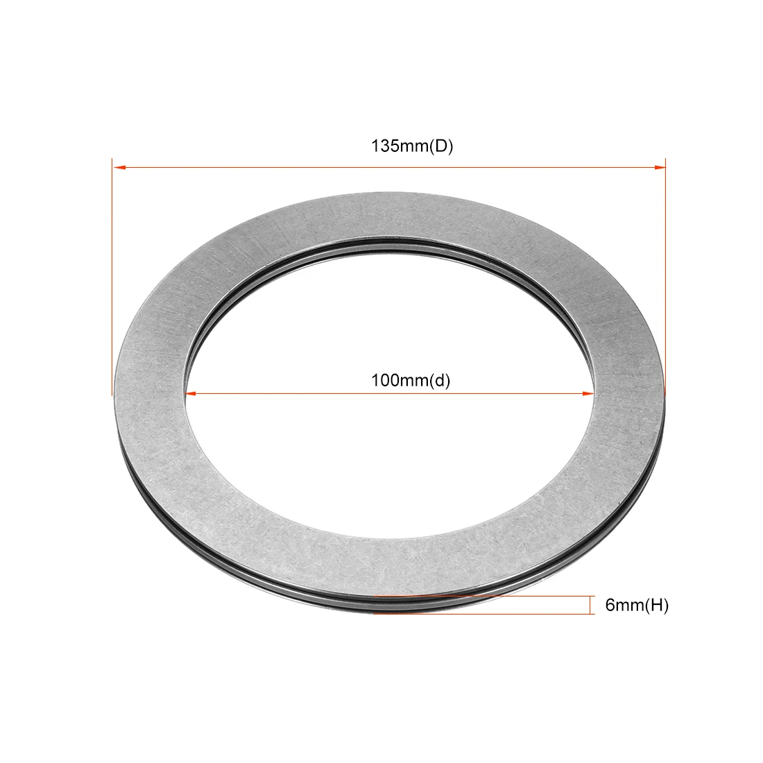 Uxcell 니들 롤러 스러스트 베어링, 홈 가든 DIY용, 2 와셔, 100x135x6mm 베어링, AXK100135 + 2AS, 1 개