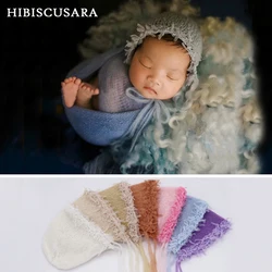 Mohair Baby Hat Lacy Infant Soft Knitted Hat Caps Photography Props Accessories Newborn Boys Girls Hat Souvenir Pictures