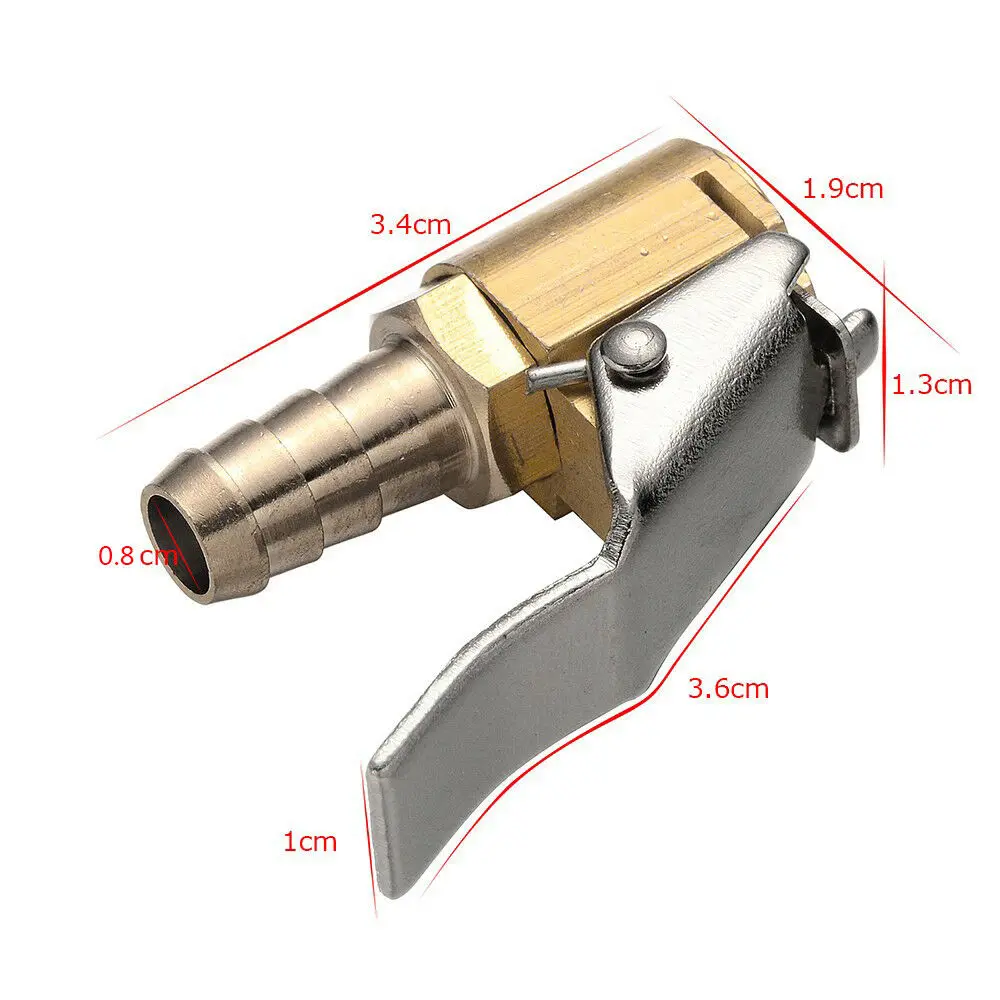 1pcs Auto Air Pump Chuck Clip Car Truck Tyre Tire Inflator Valve Connector Car 6.3mm 8mm Clamp Tire Repair Tools