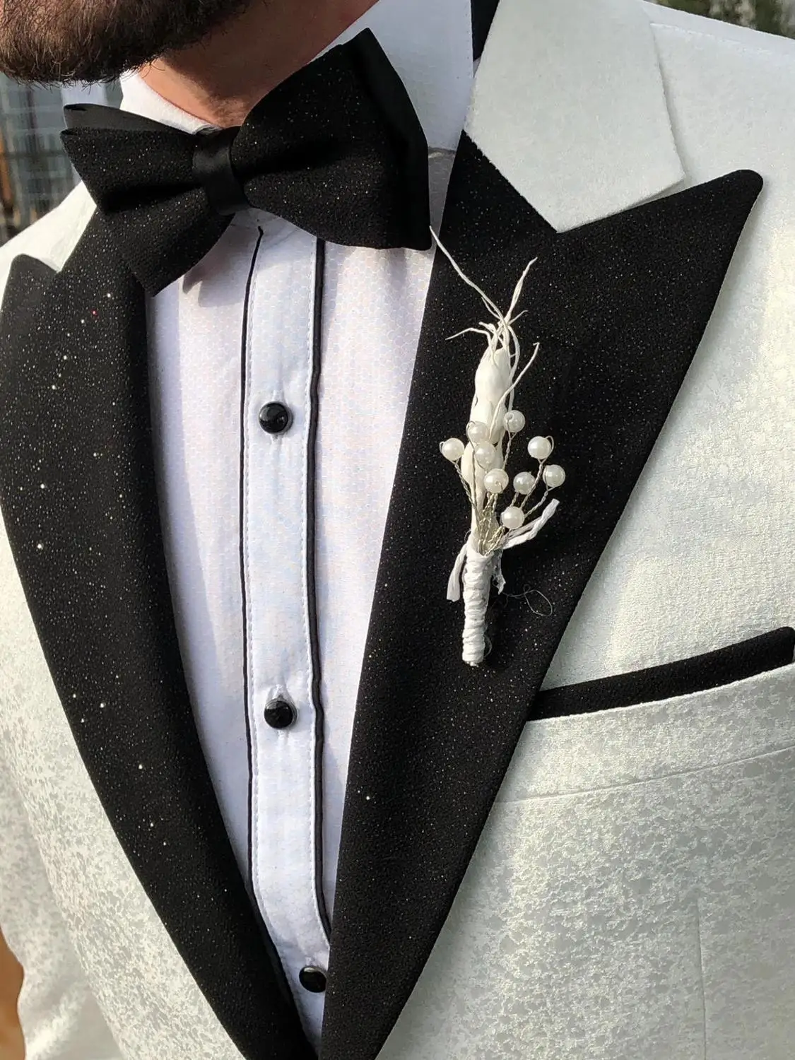 Tùy Chỉnh Nam Nữ 2020 Cưới Tuxedos Chính Thức Nhất Người Phù Hợp Với Chú Rể Mặc Tuxedos 3 Cái Quần Lót Su (Áo Khoác + Quần + Áo)