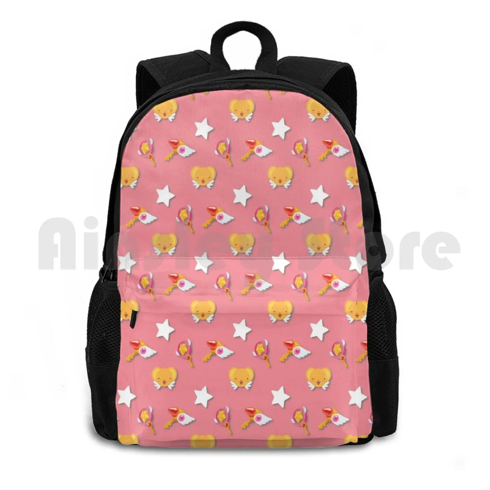 Card Captor Sakura Pattern Outdoor Hiking Backpack Waterproof Camping Travel Cardcaptors Captor Sakura Cardcaptor Sakura Sakura