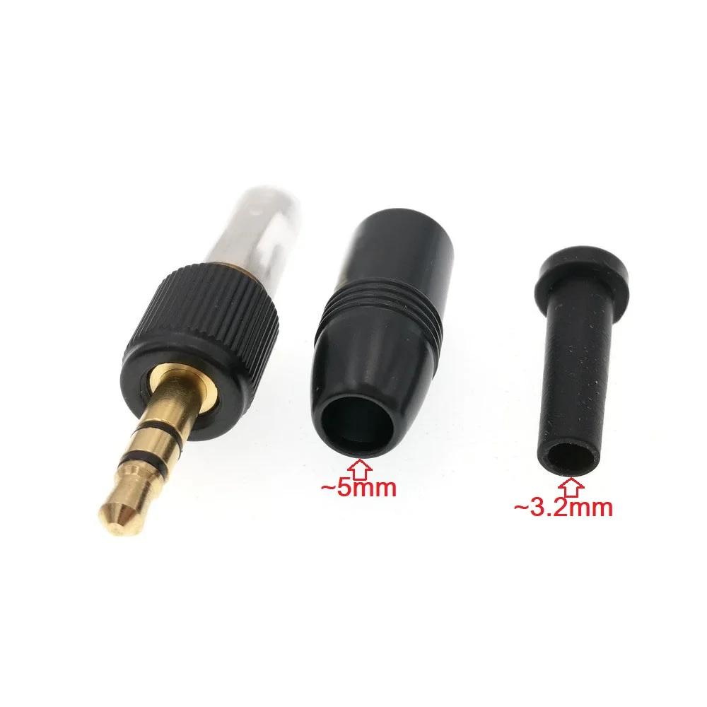 10 szt. Czarny złącze blokady Audio 3.5mm 1/8 \'\'z blokadą śruba radia do przejściówka Adapter zamiennych do mikrofonu Sennheiser Sony Nady Audio2000S