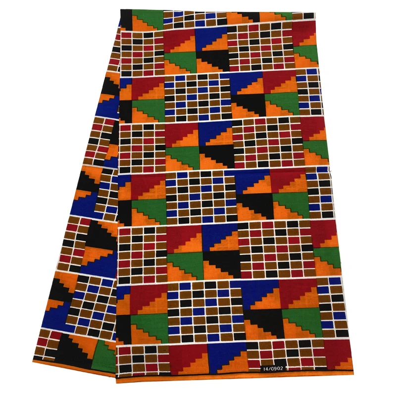 100% Cotton Guaranteed Real Wax Africa Ankara Print Kente Fabric Sewing Dress Tissu Patchwork Making Craft Loincloth Top Quality