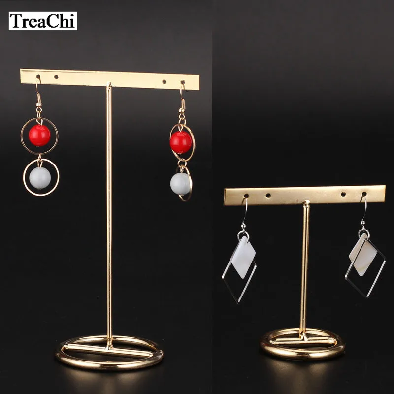 Golden Earrings Rack Jewelry Organizer Holder Jewelry Display Stand Earring Showing Rack Earring Stand High Quality