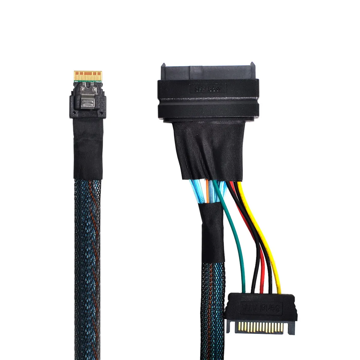 SFF-8639 U.2 U2 to Slimline SFF-8654 4i NVME PCIe SSD Cable for Mainboard SSD 750 p3600 p3700 M.2