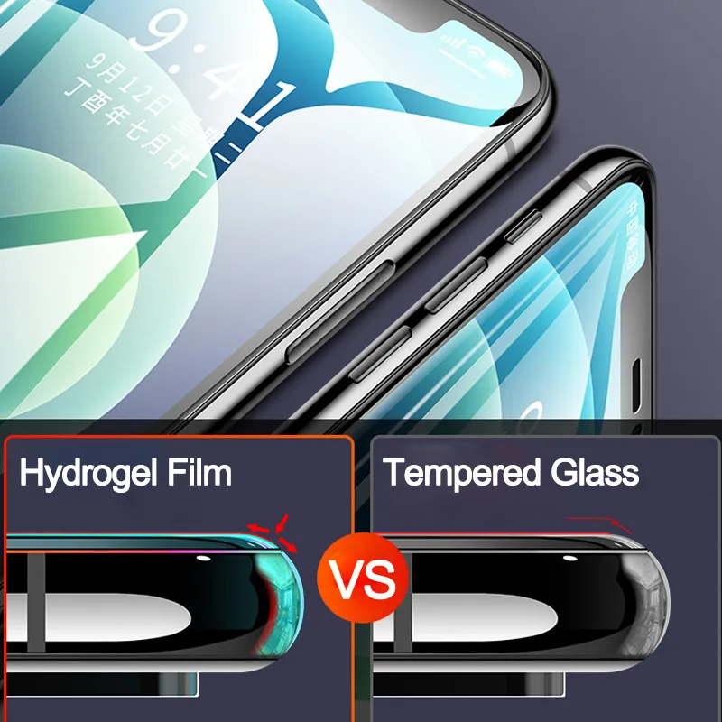 hydrogel film for iphone12 pro screen protector iphone 12pro max apple 12 mini soft glass protection iphone 12 pro max