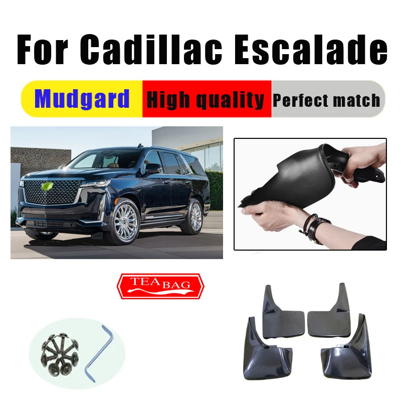 

Mud Flaps For Cadillac Escalade Mudguards Fenders Splash Guards Car Accessories Auto Styline 4 PCS