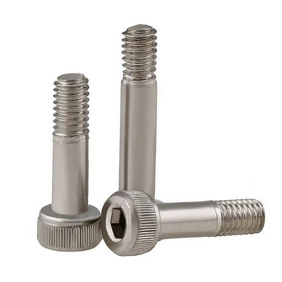 M2 M3 M4 Half-threaded Hex Hexagon Socket Cup Head Bushing Screw Carbon Steel Nickel Plated Allen Semi Thread Screws Grade 12.9