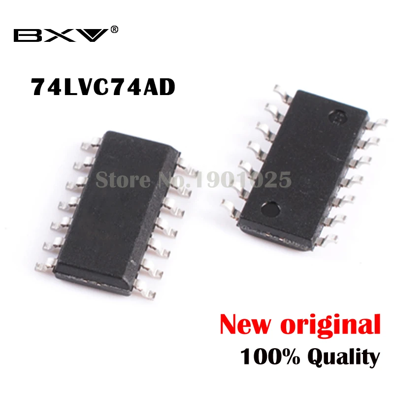 10pcs/lot 74LVC74AD SOP-14 74LVC14 SOP new original IC free Shipping