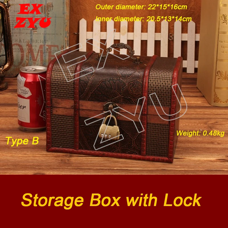 Storage Box with Three Password Lock for Hidden Clues Puzzle Props Real Life escape room game props EXZYU