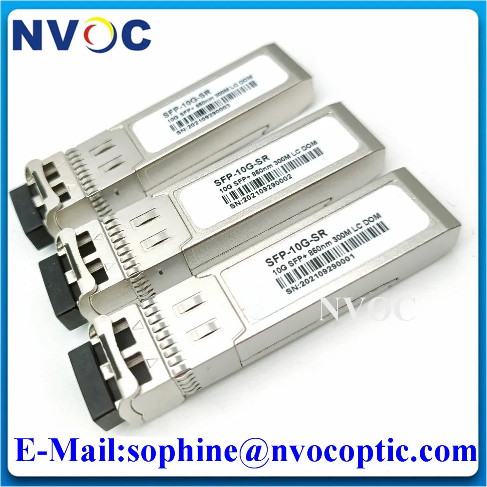 10G SR 850nm 300M Duplex LC SFP Module,SFP-10G-SR Dual DOM Gigabit Multimode SFP+ Fiber Transceiver