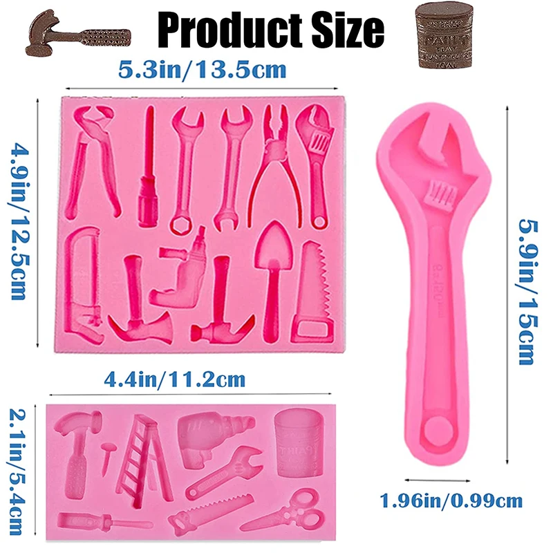 Hand Tools Silicone Mold 3D Sugar Chocolate Fondant Molds Cupcake Fondant Cookie Decorating Mold Desserts Cupcake Cake Topper