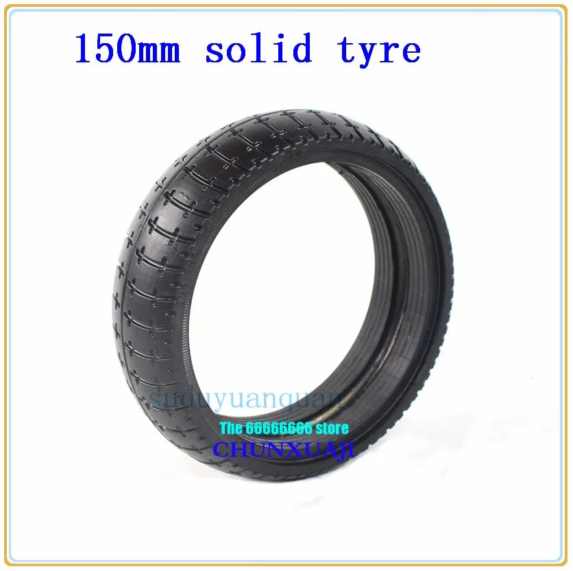 quality 150MM 6 inch electric scooter tire 150*43 mm vacuum flameproof solid tire for 1 pc