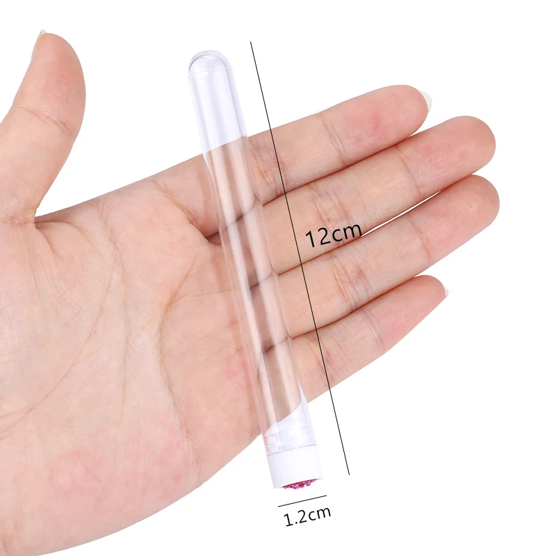 50/100Pcs Reusable Eyelash Brush Tube Mascara Wands Eyebrow Brush Replaceable Dust-proof Sparkling Diamond Makeup Brush