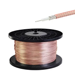 1M RF Coaxial 50 ohm cable RG316 High Temperature High Frequency Wire for Silver-plated Wire DC0-6GHZ