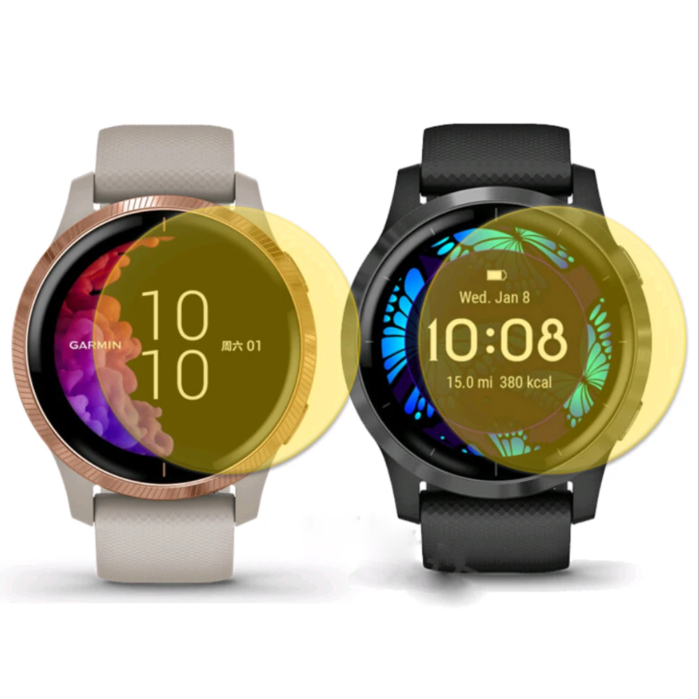 5pcs TPU Hydrogel Soft Transparent Screen Protector Film For Garmin Venu Watch Screen Protection Cover Smart Watch Accessories