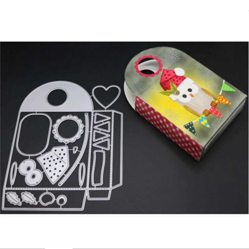 

YINISE SCRAPBOOK Metal Cutting Dies For Scrapbooking Stencils CHRISTMAS BAG DIY PAPER Album Cards Making Embossing Die CUT Cuts