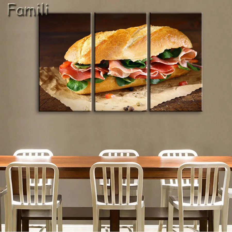 3pcs Kitchen Food Posters And Prints Wall Art Canvas Painting Cuadros Pictures Wall Pictures For Living Room Nordic No Poster Fr