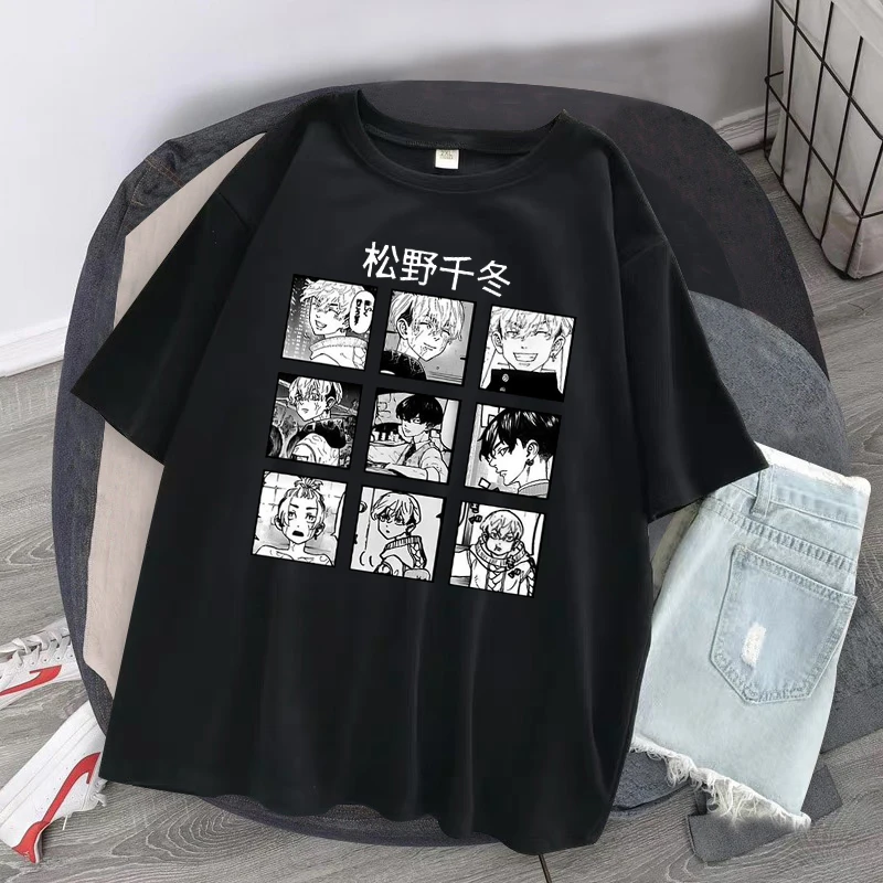 Camiseta de Anime japonés de Los Vengadores de Tokio para hombre, Tops Harajuku Kawaii, camisetas gráficas de los Vengadores de Tokio, camiseta
