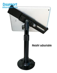 Tablet stand holder deskstand anti-thief for 7-13 inch variety-size tablets, universal tablet stand with lock