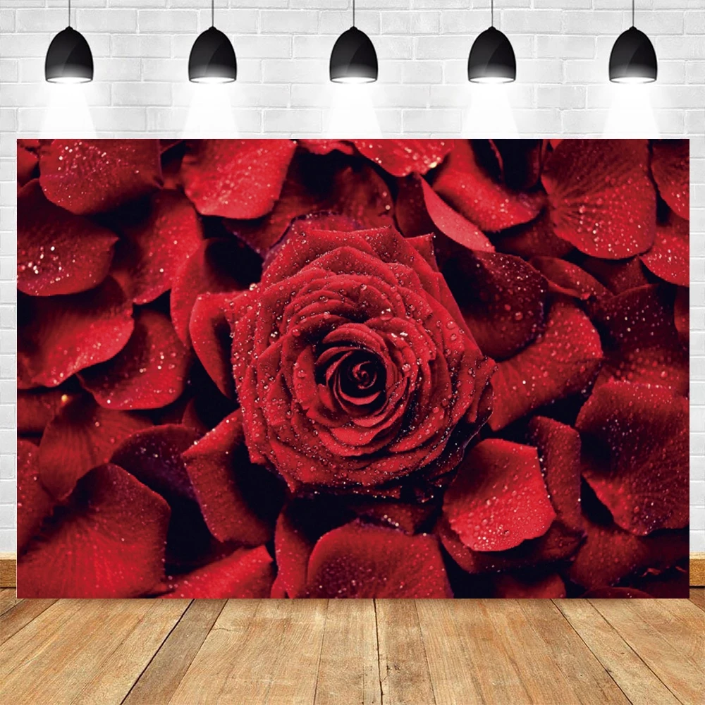 

Yeele Valentine's Day Rose Flower Wedding Photography Backdrop Vinyl Photographic Background For Photo Studio Photophone Shoot