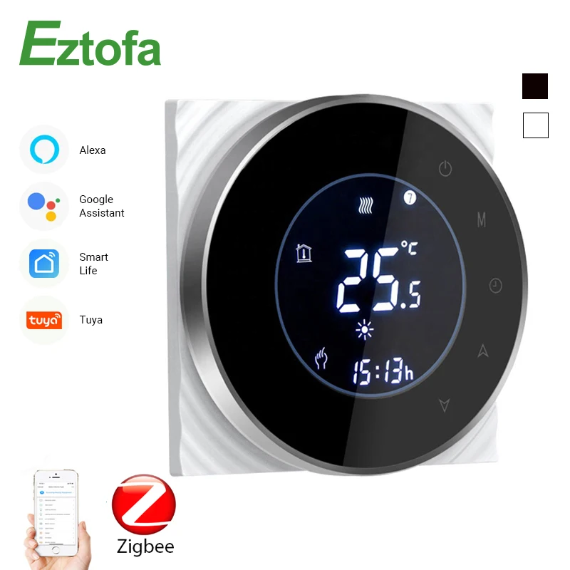 

ZigBee Smart Thermostat Temperature Controller Hub Required Water/Electric Floor Heating Water/Gas Boiler With Alexa Google Home