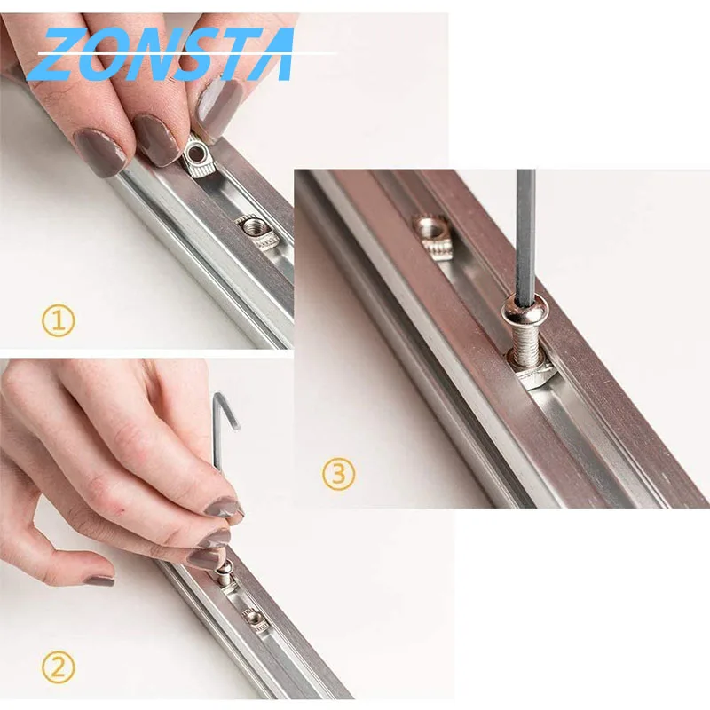 Slide T Nut M3 M4 M5 M6 M8 Aluminium profile fastener connector T-Nuts 3D printer sliding Nut Hammer Head Slot Nut 20 30 40 EU