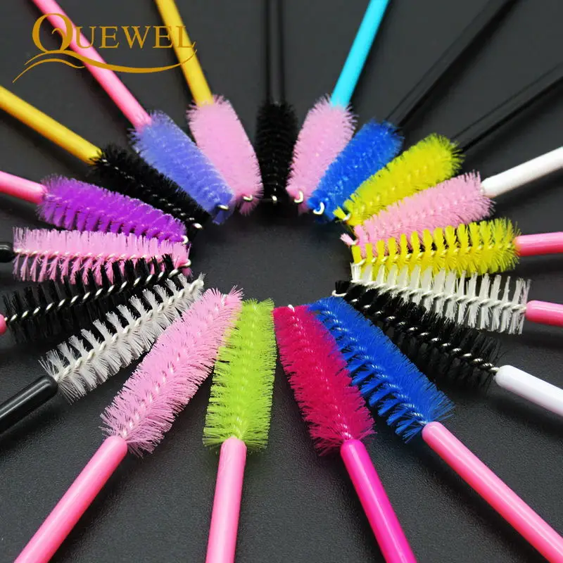 50 PCS Einweg Wimpern Pinsel Mascara Zauberstäbe Eye Lash Wimpern Verlängerung Augenbraue Applikator Kosmetik Make-Up Pinsel Werkzeug Kits