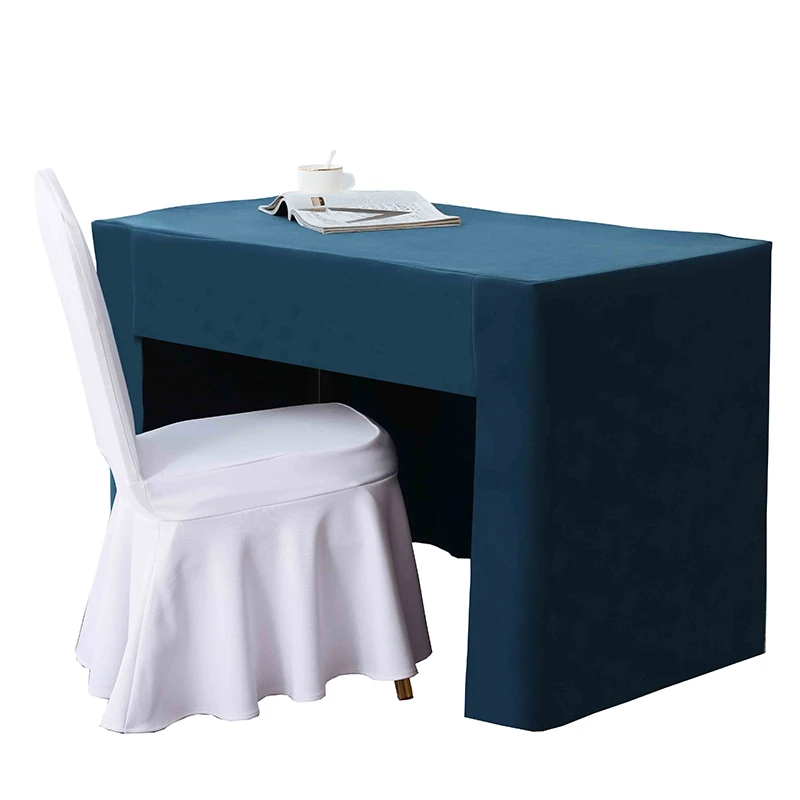 Conference Tablecloth Suede Table Skirt Exhibition Event Tablecloth Thicken Hotel Conference Room Table Cover