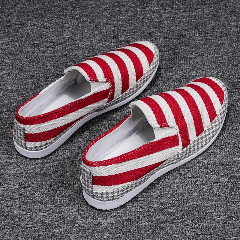 PUPUDA Men Loafers Summer Casual Canvas Shoes Comfortable Sneakers Men Fashion Espadrilles Men 2021