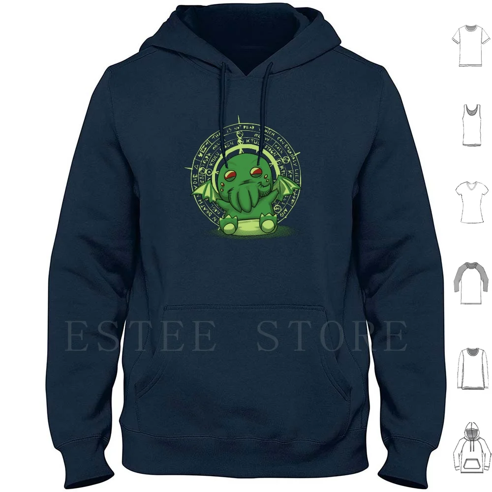O menor deus mais velho moletons manga longa hp cthulhu horror bebê cthulhu bonito deus idoso crianças eldritch