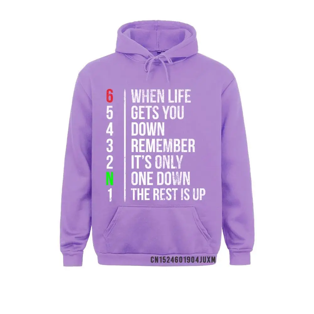 Hoodies Motorbike Motorcycle Gears Hoodie When Life Gets You Down Mother Day Long Sleeve Women Sweatshirts Group Hoods