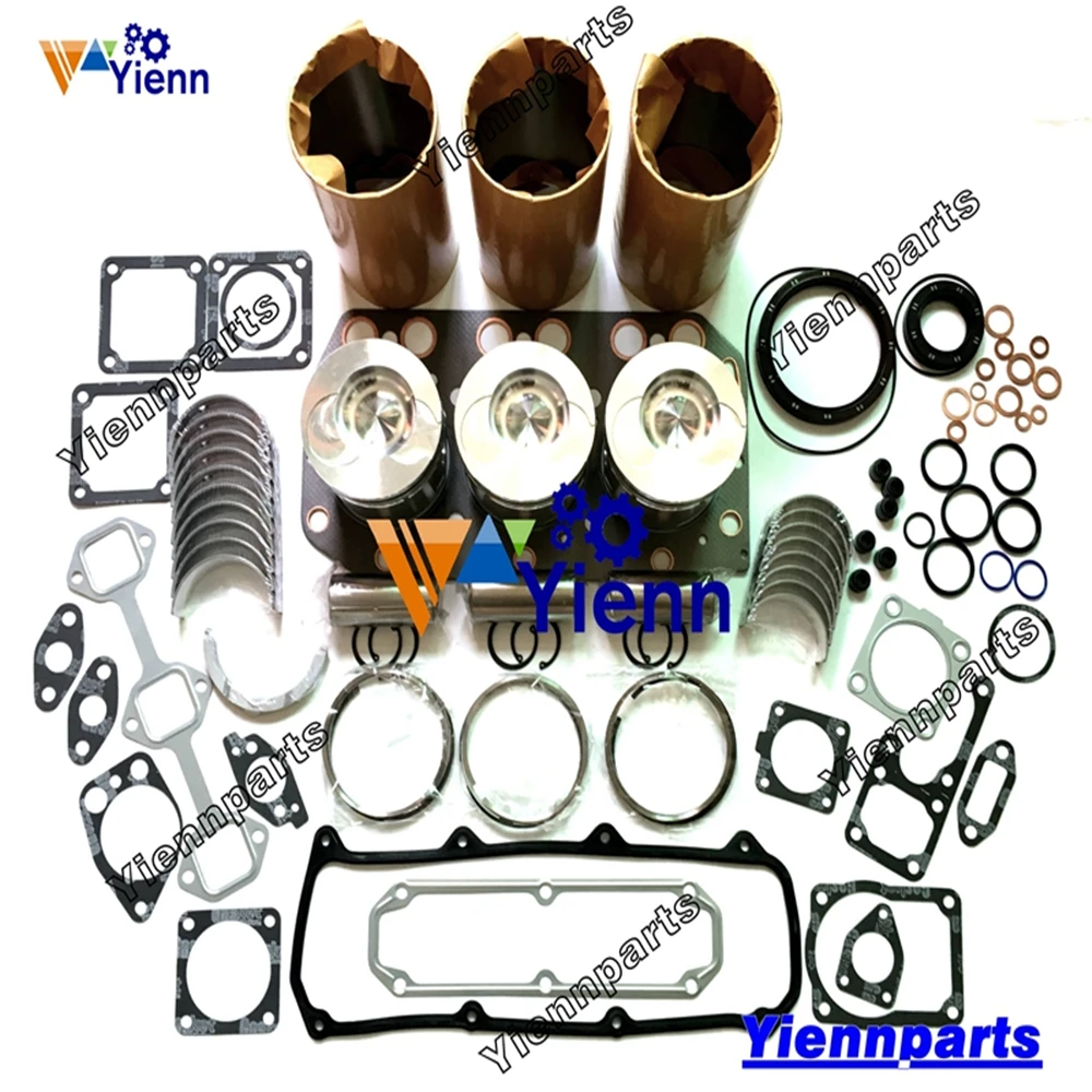 

3TN100 Overhaul Rebuild Kit Full Gasket Liner Piston Ring Bearing For Yanmar Engine Parts