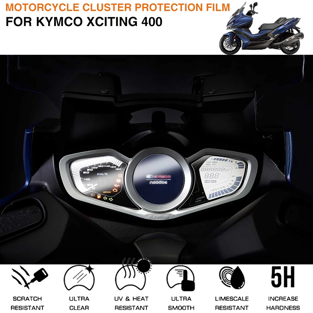 Motorcycle Cluster Scratch Protection Film Dashboard Instrument Speedometer Screen Protector Sticker For KYMCO XCTING 400