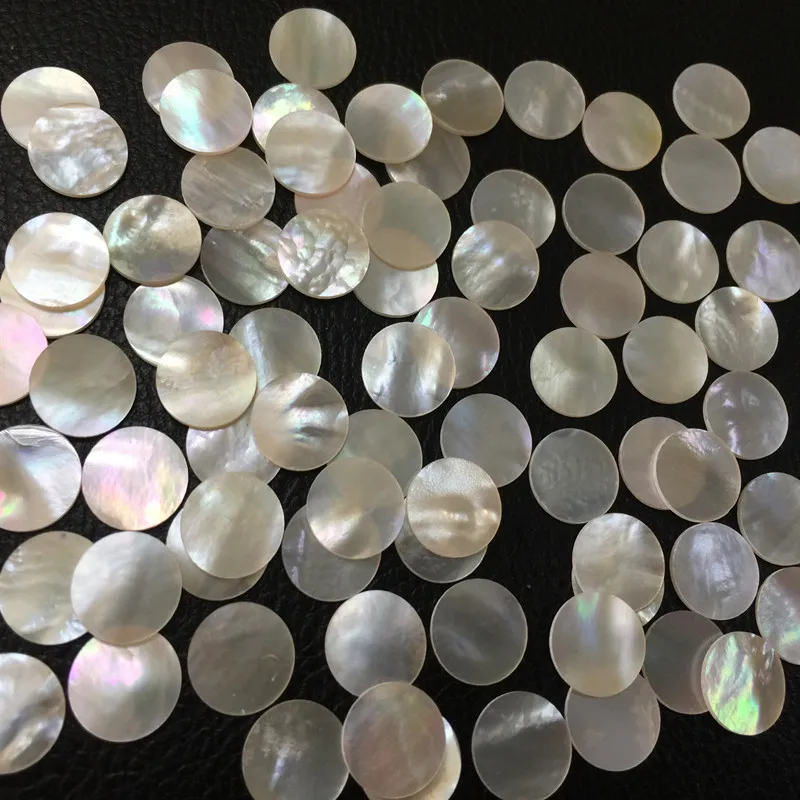 1lot(20pcs) 12mm white Natural mother of pearl shell for musical instrument accessories and home crafts decoration materials