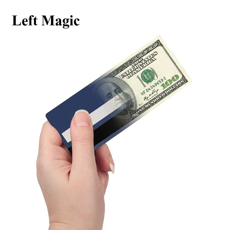 Cash Or Credit Card Magic Tricks Money To Credit Card Magic Props  Close Up Street Illusion Gimmick Mentalism Puzzle Toy Magia