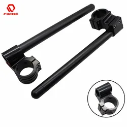Black 31 33 35 36 37 41 43 45 48 50 51 52 53 54mm Motorcycle Handlebar Rised Riser Clipon Clip On Clip-ons Fork Handle Bar Clamp