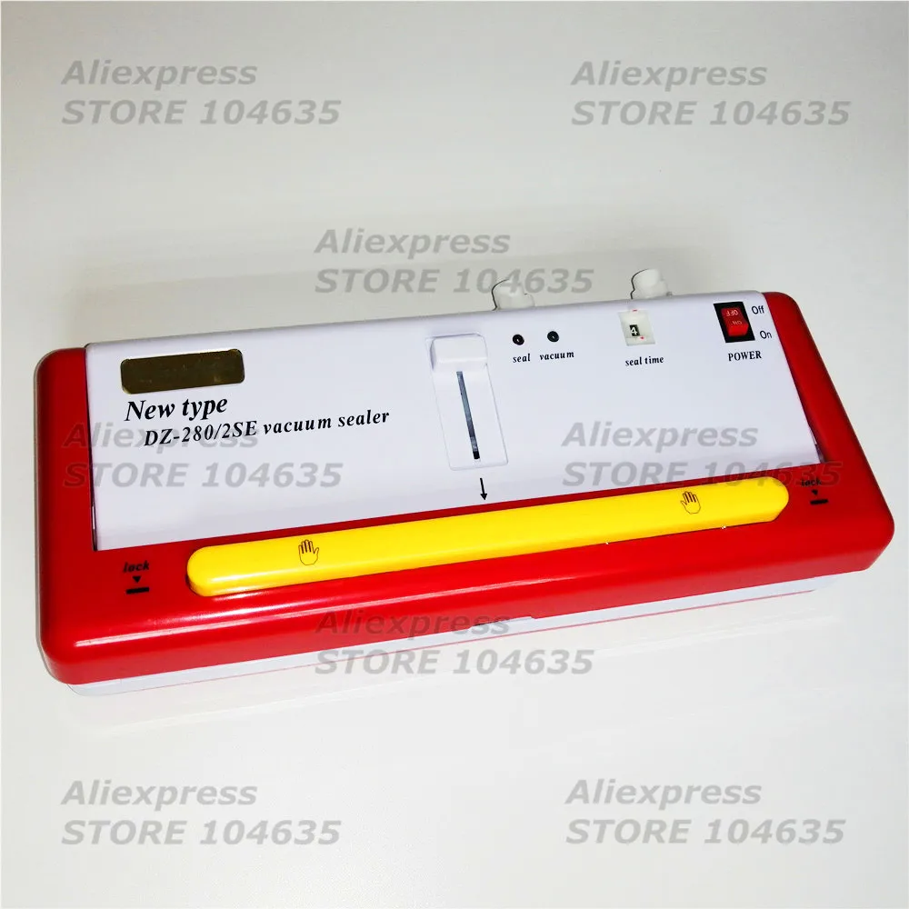 ماكينة تغليف الفراغ ماكينة غلق أكياس الطعام ماكينة الختم المحمولة المنزلية البيئة الجافة الرطبة المتاحة 110 فولت DZ-280/2SE