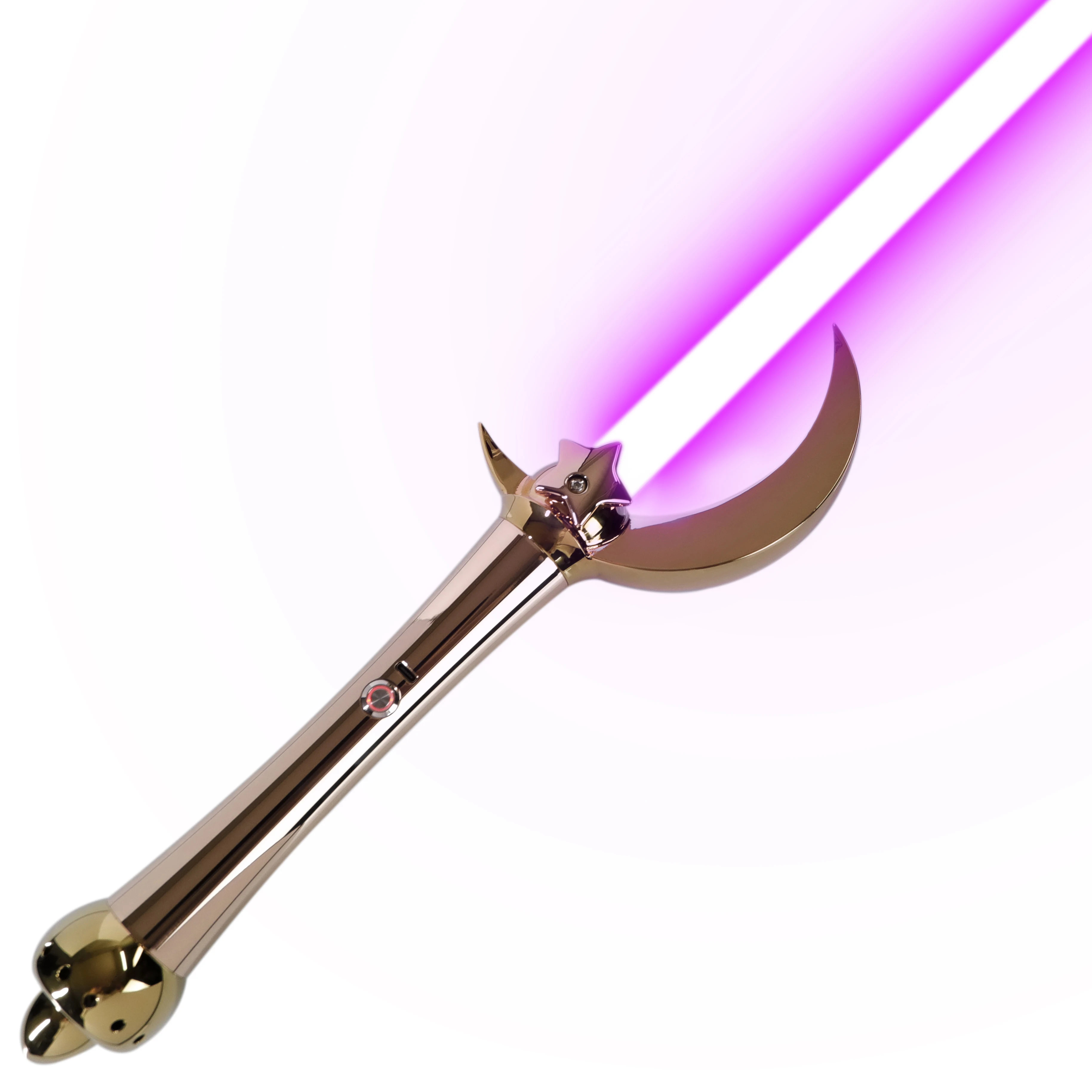 LGT Lightsaber -Moon Metal Handle FOC Heavy Dueling Light Saber With 9 Sound Fonts Infinite Color Changing Smooth Swing