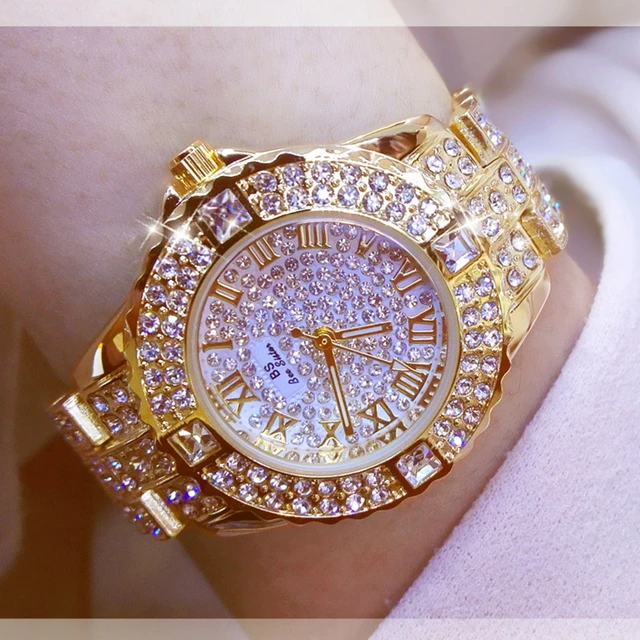 Women Watches Diamond Gold Watch Ladies Wrist Watches Luxury Brand Rhinestone Women s Bracelet Watches Female Relogio Feminino