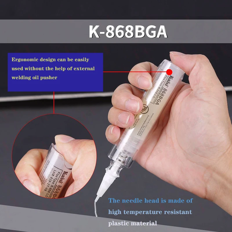 Kaisi BGA IC Repair Welding Soldering Paste For Mobile Phone Digital Devices Halogen-free Cleaning Free Welding Oil Lead-free