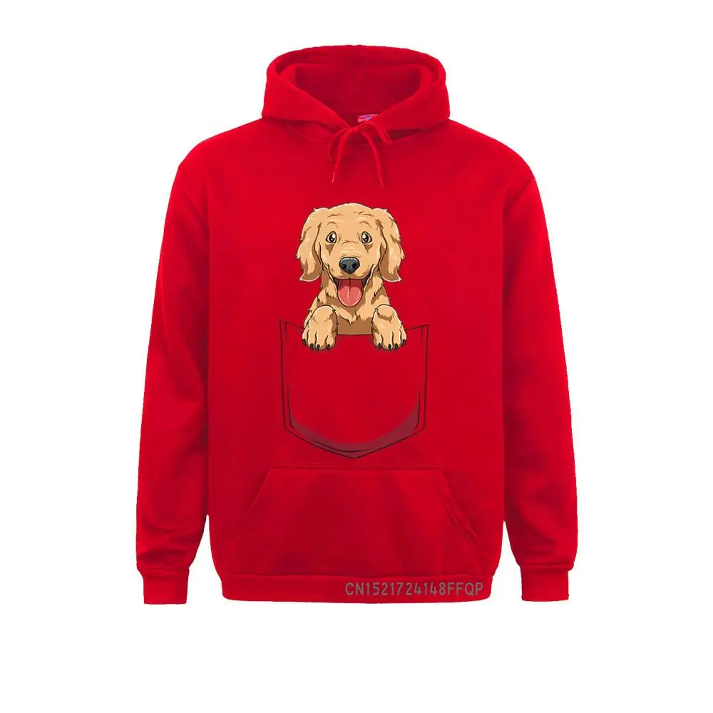 Golden Retriever Pocket Golden Retriever Peeking Out Pocket Pullover Camisa Sweatshirts Men Hoodies Long Sleeve Fall Outdoor