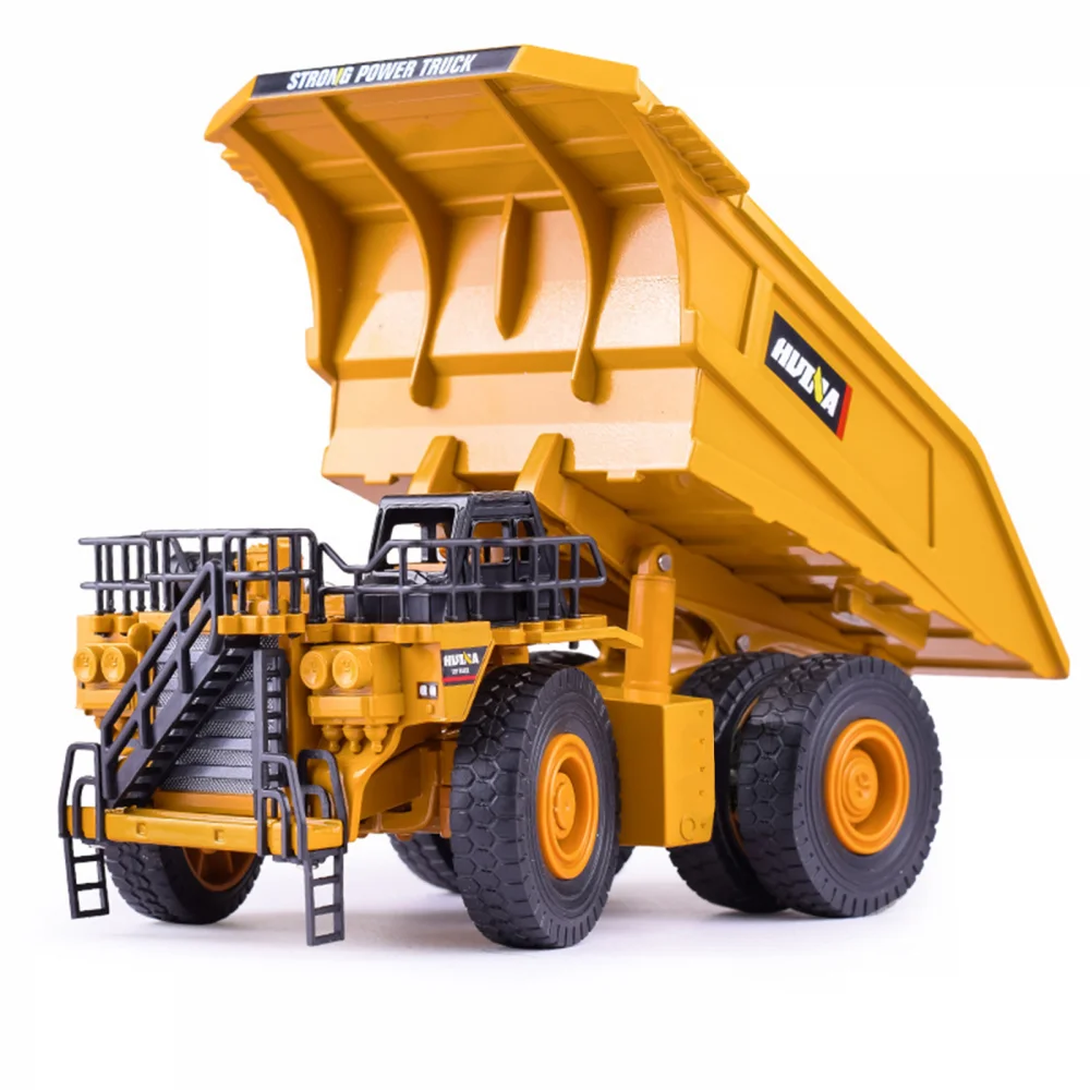 Huina 1/40 Scale Dumper Metal Model 1912 Alloy Car Model Truck City Diecast Engineering Vehicle Car Toys Collection for Boys Kid