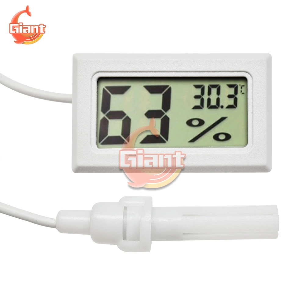 Mini LCD termoigrometro termometro digitale per interni igrometro 1.5M sensore di temperatura cavo misuratore di umidità sonda